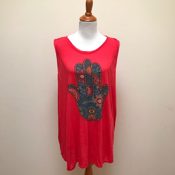 Lucky Brand Tops - Lucky Brand | Graphic Print Muscle Tee Tank